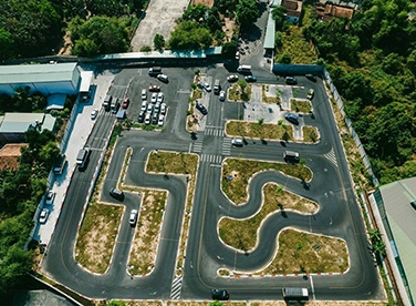 Toàn cảnh sân tập lái xe